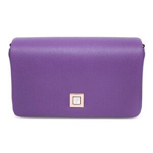 Chopard Ice Cube Purple Grained Leather Shoulder Bag 95000-1174